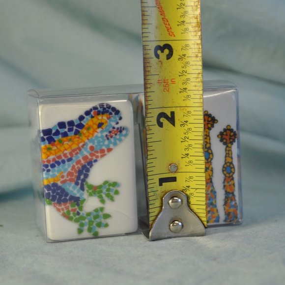 Antoni Gaudi barcelona mosaic salt & pepper shakers NIP (w1244) - Picture 2 of 8